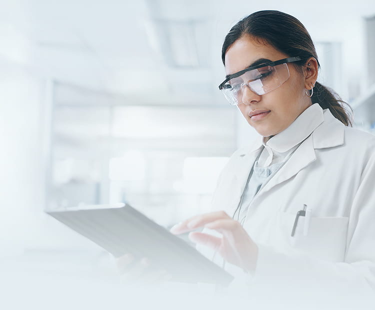 SDSU student in the lab